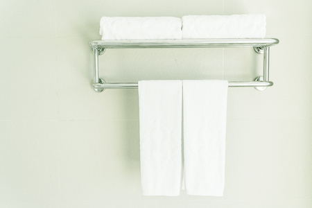 Towel in bathroom - Vintage filterの写真素材