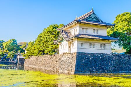 Beautiful Imperial palace building in tokyo japanのeditorial素材