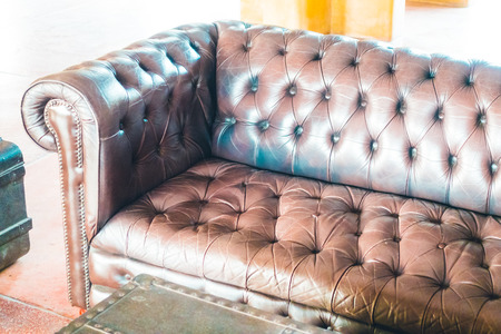 Sofa decoration in livingroom interior - Vintage Filter