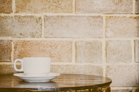 White coffee cup - Vintage Filter