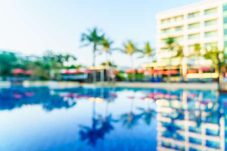 Abstract blur hotel pool resort background