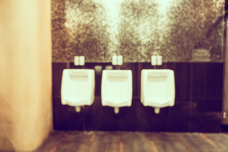 Abstract blur toilet interior room background - Vintage filterの写真素材