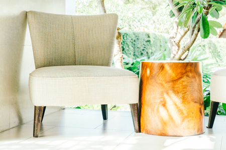 Sofa and chair decoration in living room interior - Filter effectの写真素材