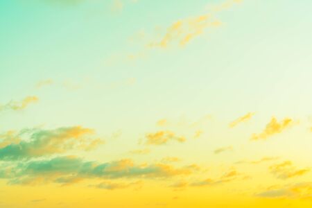 Beautiful Vintage cloud on sky background - Vintage Filterの写真素材