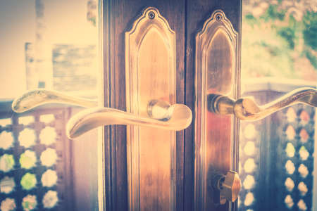 Vintage Door knob decoration interior - Vintage Filterの写真素材
