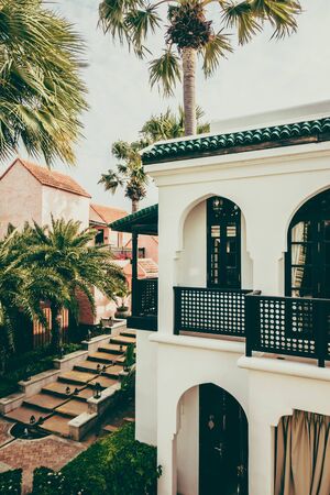 Beautiful Architecture and lantern light lamp with morocco style - Vintage Filter