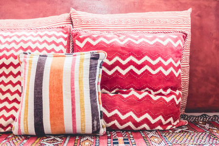 Pillow on sofa decoration interior with morocco style - Vintage Filterの写真素材