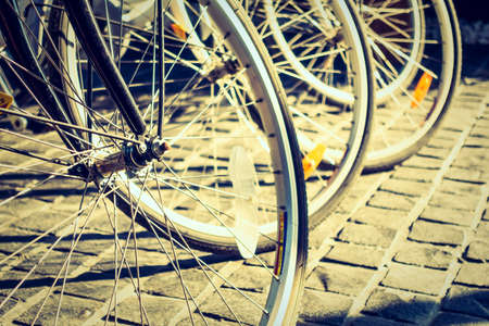 Soft focus point on Bicycle wheel - Vintage Film filter