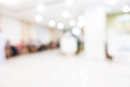 Abstract blur hospital interior for backgroundの写真素材