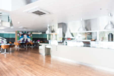 Abstract blur restaurant interior for background