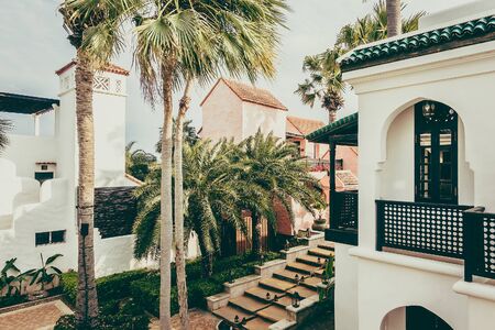 Beautiful Architecture and lantern light lamp with morocco style - Vintage Filter