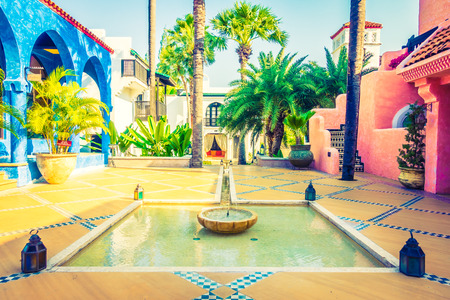 Beautiful Architecture morocco style - Vintage Filterの写真素材