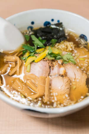 Ramen noodles - japanese style foodの写真素材