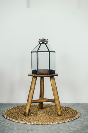 Sofa with table light lamp decoration livingroom interior - Vintage light Filterの写真素材