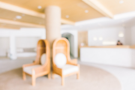 Abstract blur living room interior for background - Vintage Light Filterの写真素材