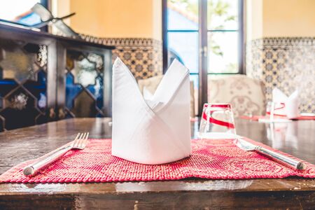 Table set for lunch or dinner with morocco style - Vintage Filterの写真素材