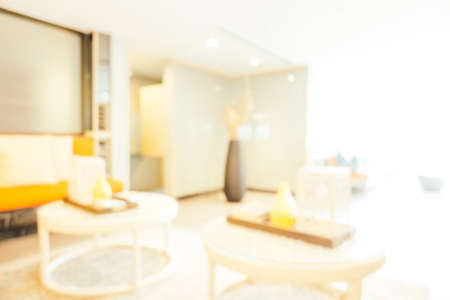 Abstract blur restaurant interior for background - Vintage Light Filterの写真素材