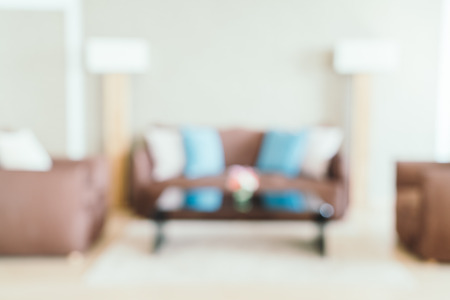 Abstract blur beautiful luxury livingroom interior background - Filter effectの写真素材