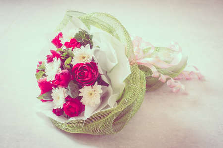 Beautiful flower bouquet - Vintage Filterの写真素材