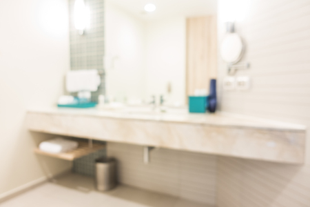 Abstract blur bathroom interior for backgroundの写真素材