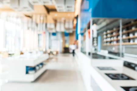 Abstract blur beautiful luxury restaurant interior for backgroundの写真素材