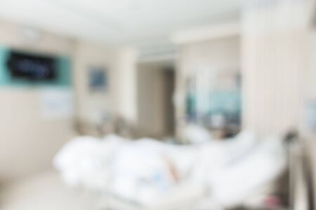 Abstract blur hospital room interior for backgroundの写真素材