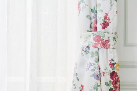 Window curtain decoration interior - Vintage Light Filterの写真素材