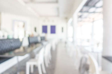 Abstract blur restaurant interior for backgroundの写真素材