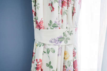 Window curtain decoration interior - Vintage Light Filterの写真素材