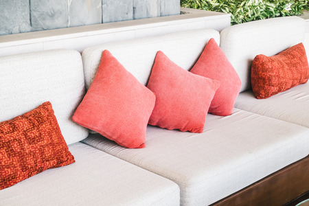 Pillow sofa and chair decoration in livingroom interior - Vintage Light Filter