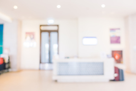 Abstract blur hotel lobby interior for backgroundの写真素材