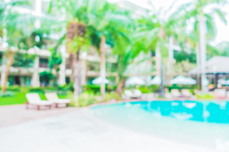 Abstract blur outdoor swimming pool for vacation background - Filter Effectの写真素材
