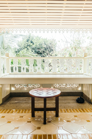 Outdoor patio decoration exterior - Vintage Light Filterの写真素材