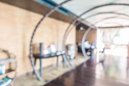 Abstract blur beautiful luxury restaurant interior in hotel resort - Vintage Light Filterの写真素材