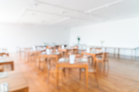 Abstract blur restaurant interior backgroundの写真素材