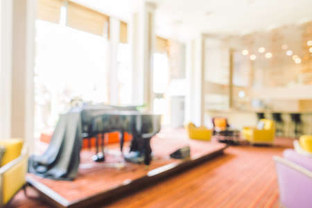 Abstract blur hotel lobby interior for backgroundの写真素材