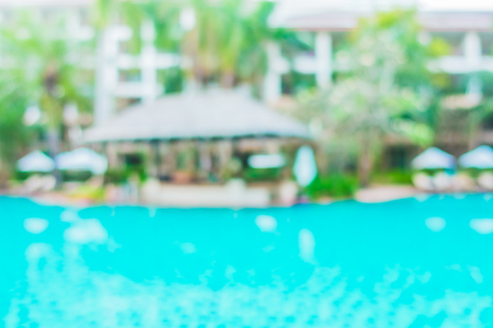 Abstract blur outdoor swimming pool for vacation background - Filter Effectの写真素材