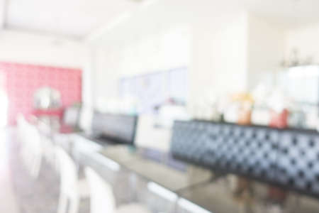 Abstract blur restaurant interior for backgroundの写真素材