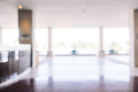 Abstract blur hotel lobby interior for backgroundの写真素材
