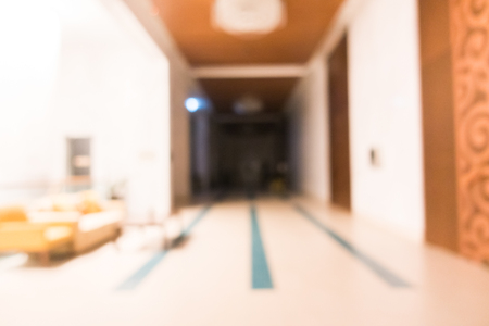 Abstract blur hotel lobby interior for backgroundの写真素材