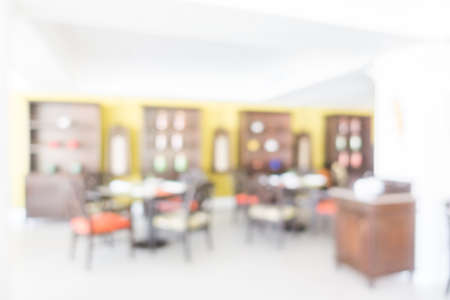 Abstract blur restaurant interior for backgroundの写真素材