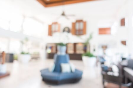 Abstract blur luxury hotel lobby interior for backgroundの写真素材