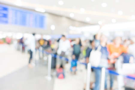 Abstract blur beautiful luxury airport interior for backgounrd