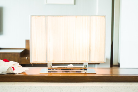Table light lamp decoration in bedroom interior - Vintage light Filter