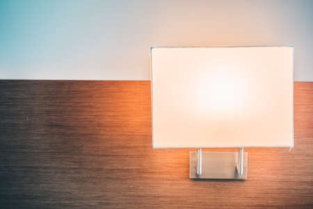 Light lamp decoration on wall - Vintage Filterの写真素材