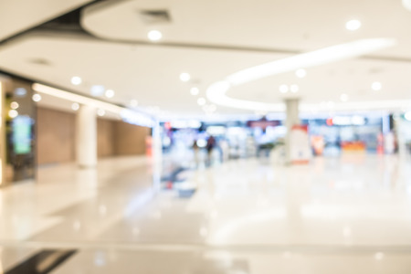 Abstract blur beautiful luxury shopping mall interior for backgroundの写真素材
