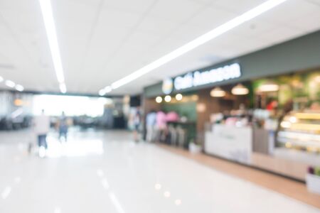 Abstract blur beautiful luxury airport interior for backgounrdの写真素材
