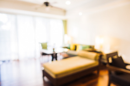 Abstract blur living room interior for backgroundの写真素材