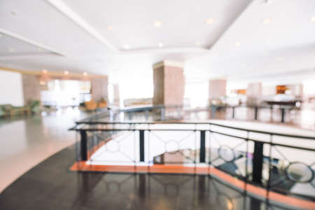 Abstract blur hotel lobby room interior for background - Vintage light Filterの写真素材
