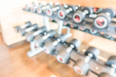 Abstract blur gym and fitness room interior for backgroundの写真素材